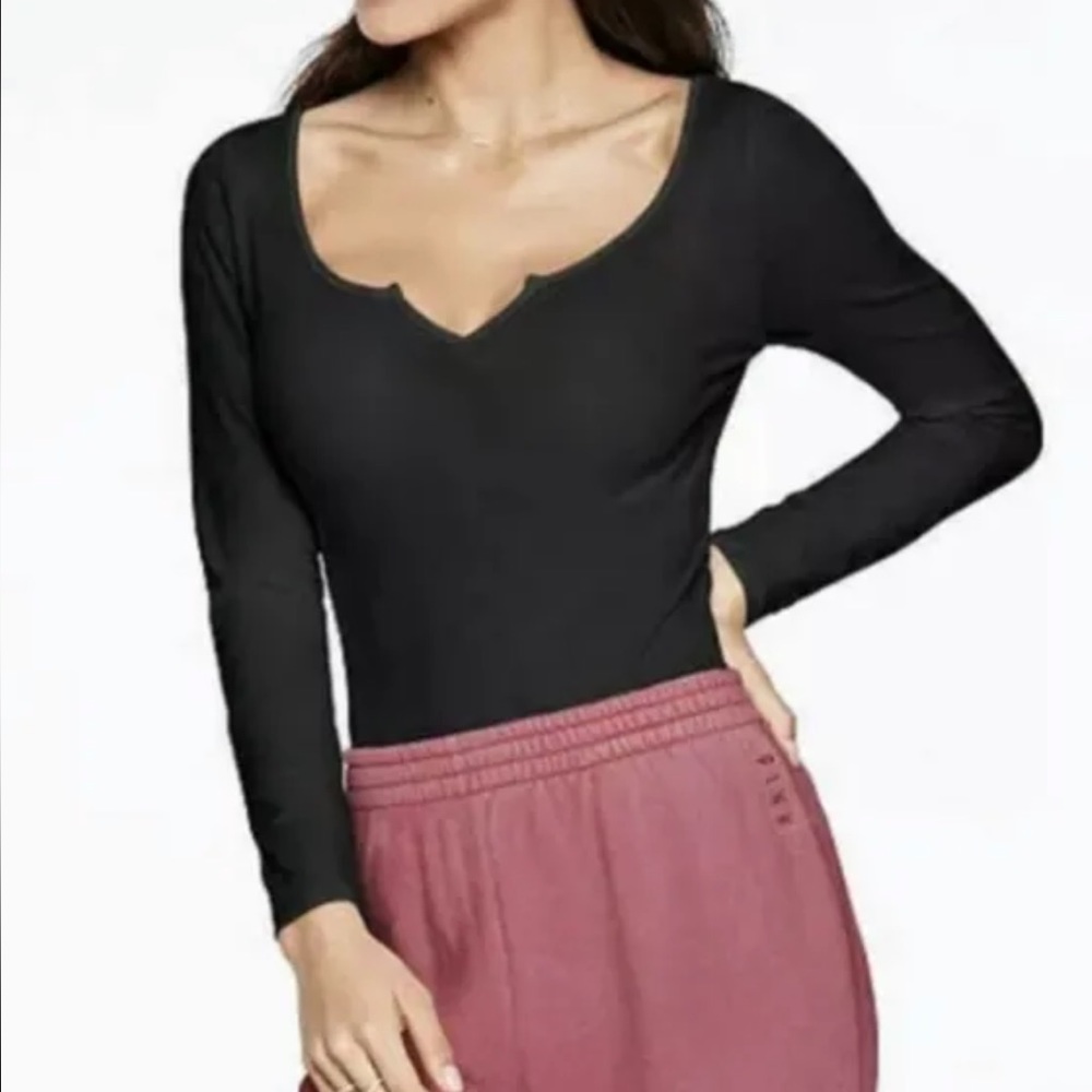 PINK VS Black Bodysuit